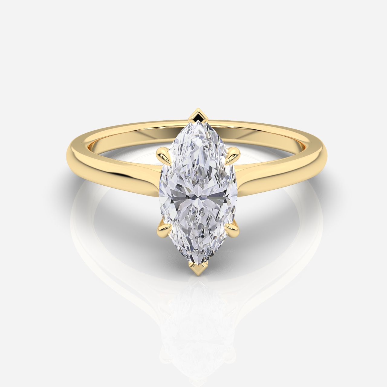 Ella Cathedral Solitaire Marquise
